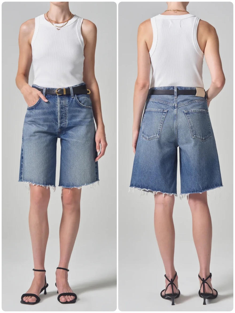 Citizens of Humanity Ayla Short Long Denim Maxwell Blue Size 27